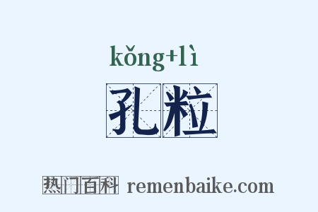 孔粒是什么意思的图片